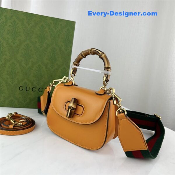 Gucci mini top handle bag with bamboo - Image 9