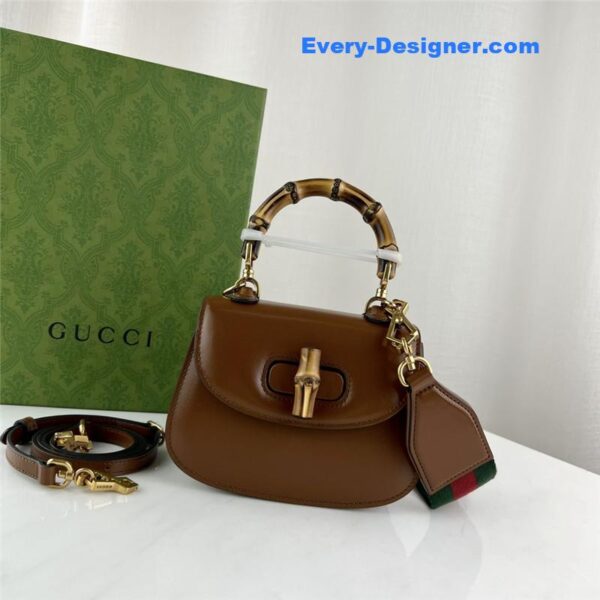 Gucci mini top handle bag with bamboo - Image 5
