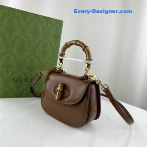 Gucci mini top handle bag with bamboo