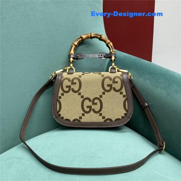 Gucci gg bamboo jumbo small top handle bag - Image 5