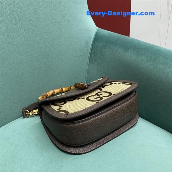 Gucci gg bamboo jumbo small top handle bag - Image 6