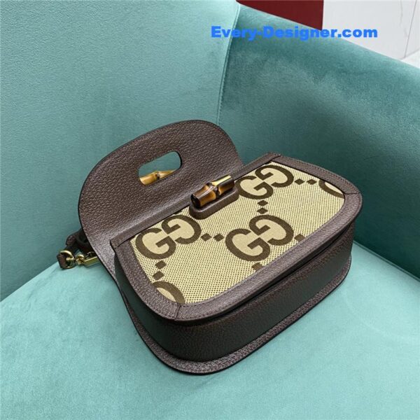 Gucci gg bamboo jumbo small top handle bag - Image 7