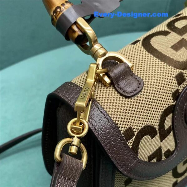 Gucci gg bamboo jumbo small top handle bag - Image 9