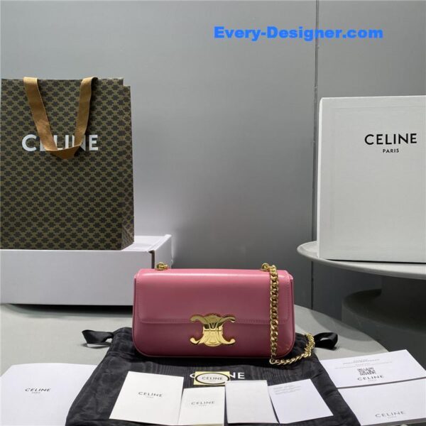 celine triomphe chain shoulder bag small - Image 2