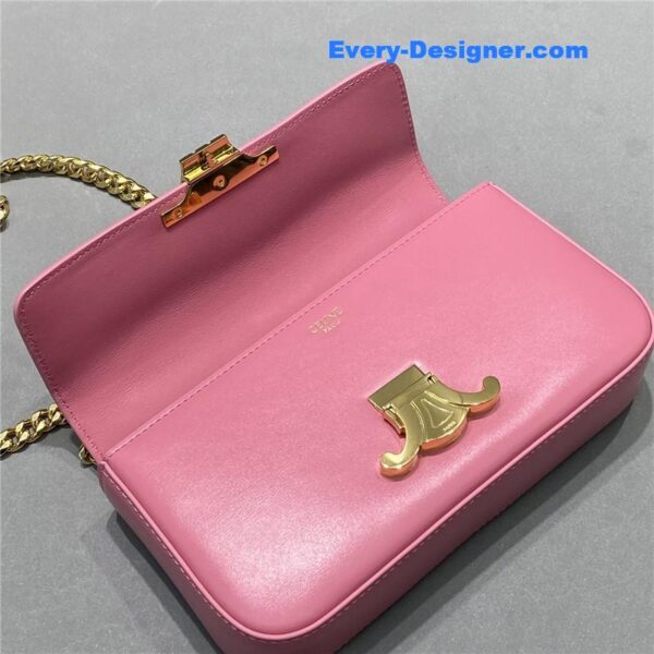 celine triomphe chain shoulder bag small - Image 8