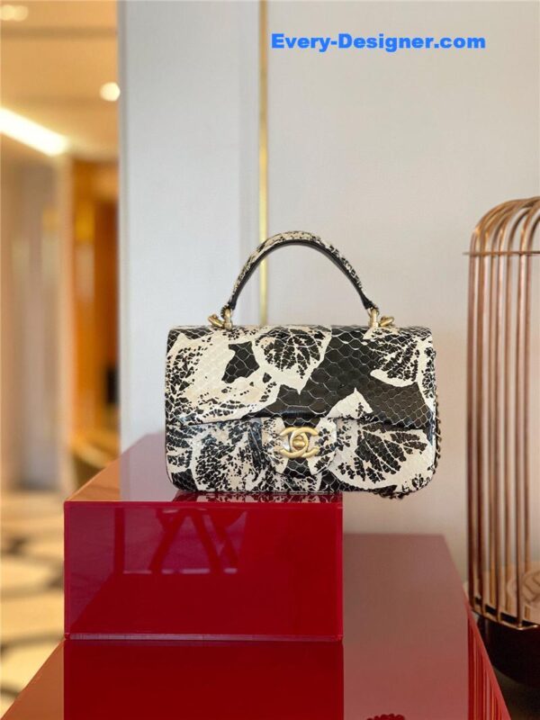 Chanel python mini tote bag - Image 6