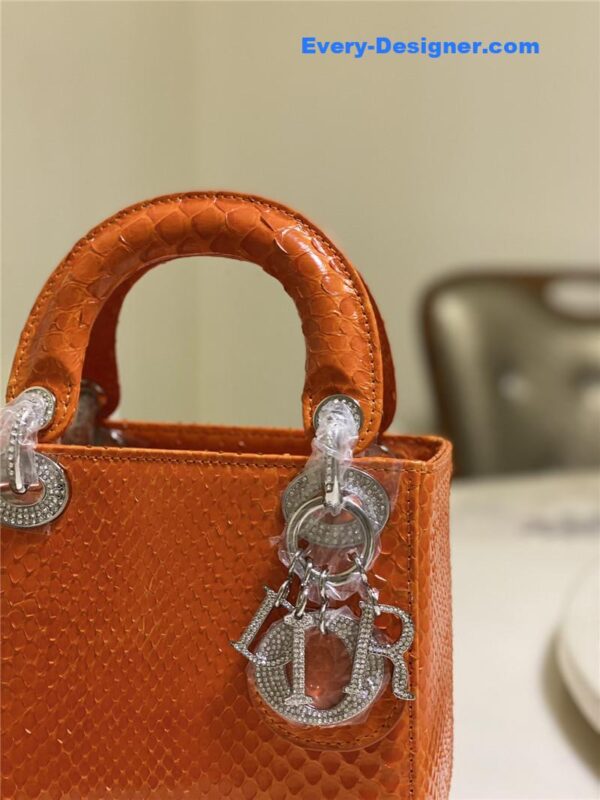 dior limited edition mini python leather lady bag - Image 2