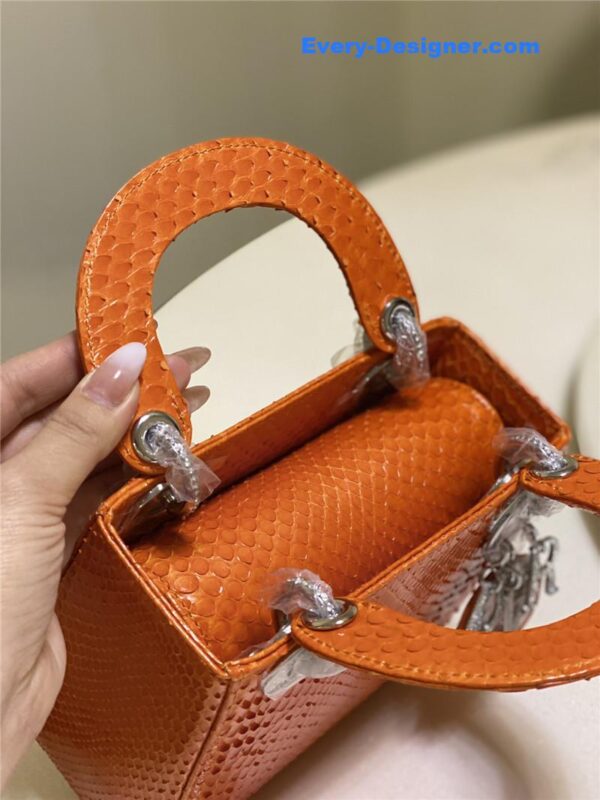 dior limited edition mini python leather lady bag - Image 3