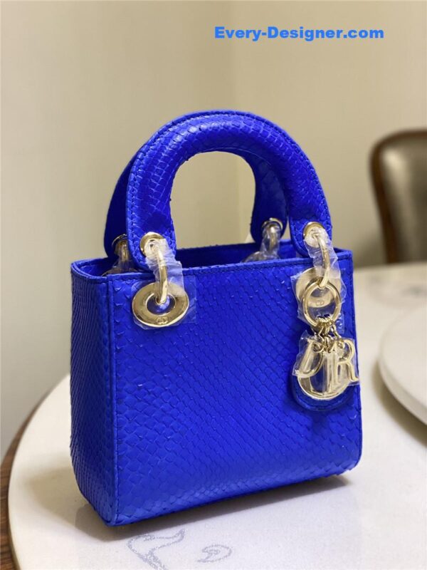 dior limited edition mini python leather lady bag - Image 3