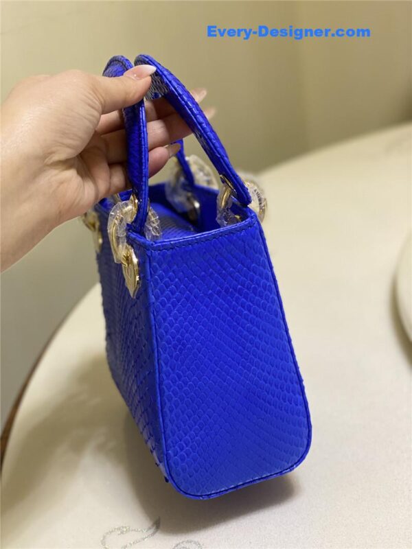 dior limited edition mini python leather lady bag - Image 7