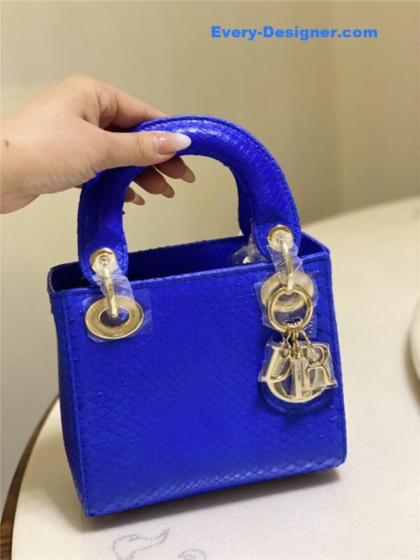 dior limited edition mini python leather lady bag - Image 2