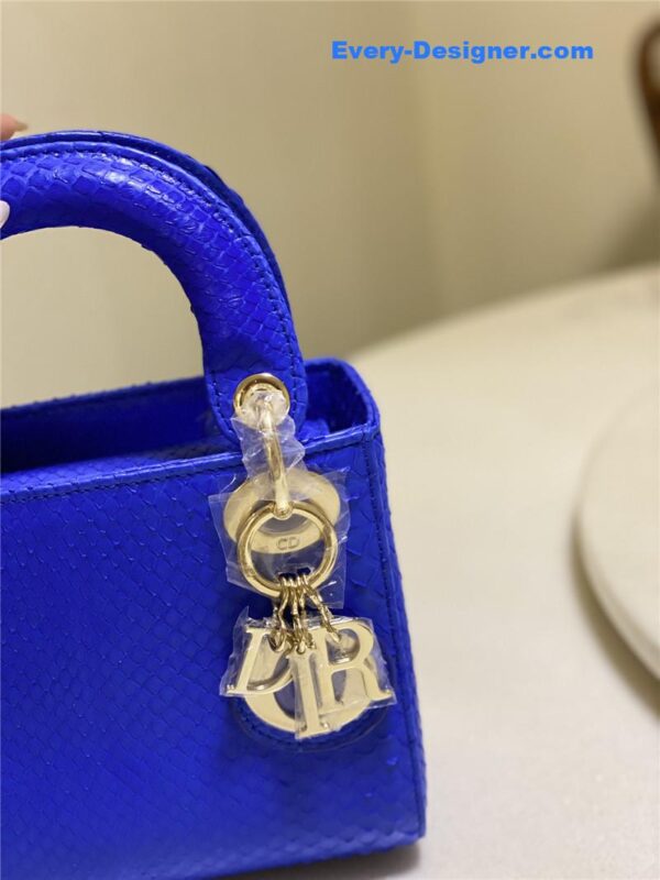 dior limited edition mini python leather lady bag - Image 9