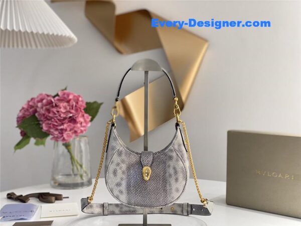 bvlgari mini serpenti leather hobo bag - Image 4