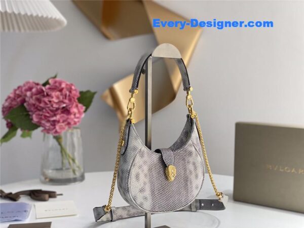 bvlgari mini serpenti leather hobo bag - Image 8