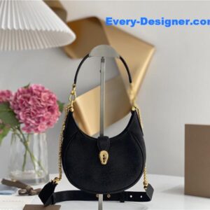 bvlgari mini serpenti leather hobo bag