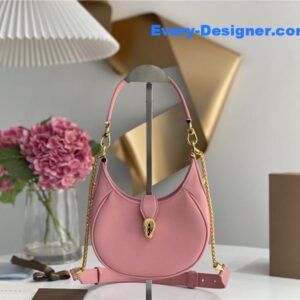 bvlgari mini serpenti leather hobo bag