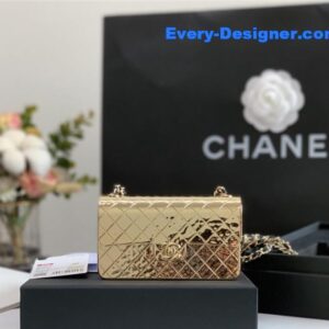 Chanel limited gold flap bag