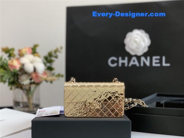 Chanel limited gold flap bag