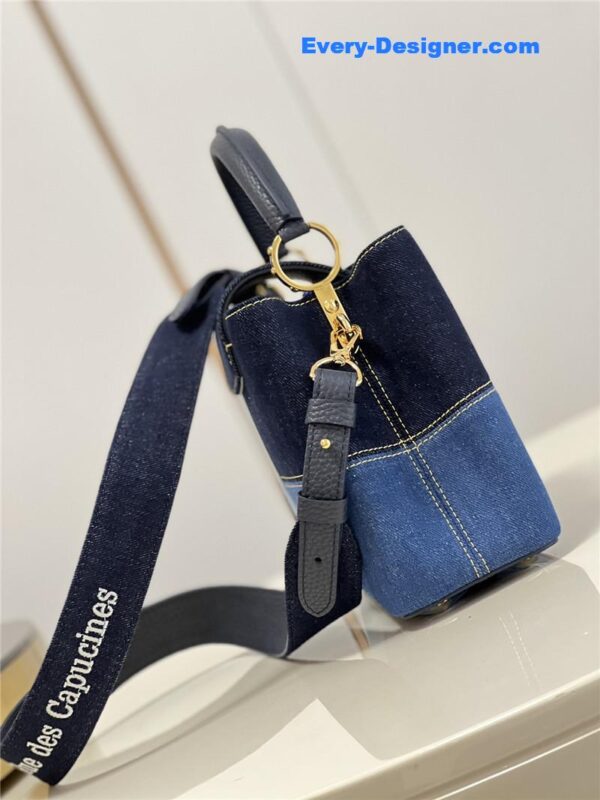 louis vuitton lv capucines bb denim bag - Image 3