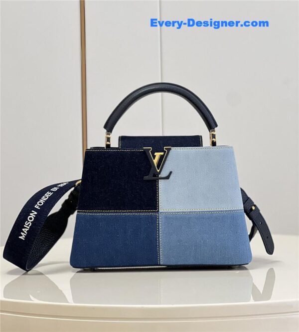 louis vuitton lv capucines bb denim bag - Image 4