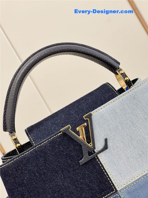 louis vuitton lv capucines bb denim bag - Image 5