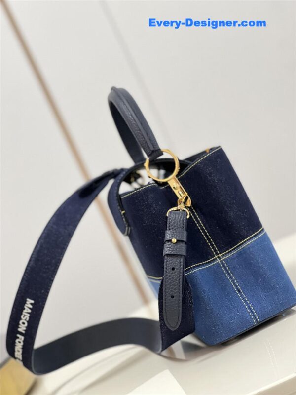 louis vuitton lv capucines medium denim bag - Image 5