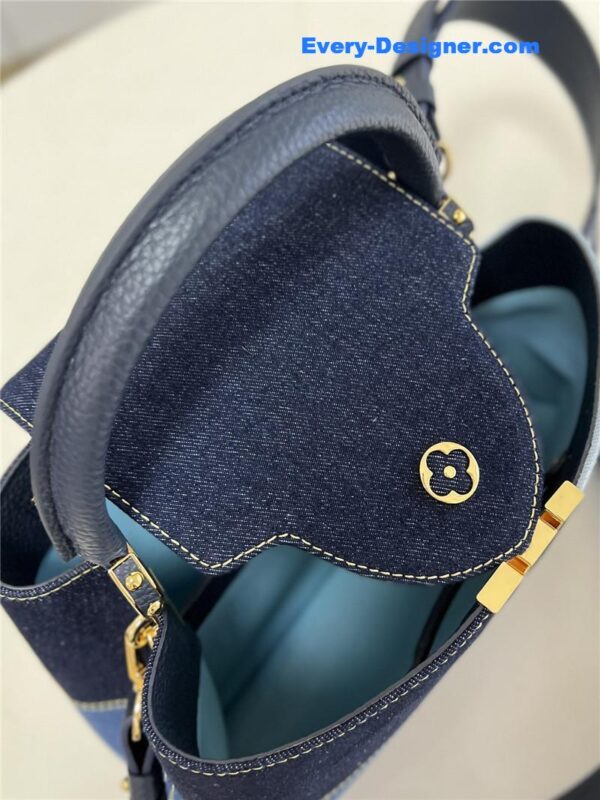 louis vuitton lv capucines medium denim bag - Image 8