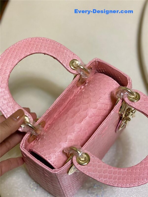 dior limited edition mini python leather lady bag - Image 2