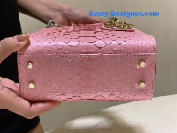 dior limited edition mini python leather lady bag - Image 4