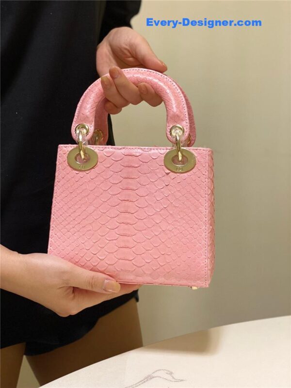 dior limited edition mini python leather lady bag - Image 8