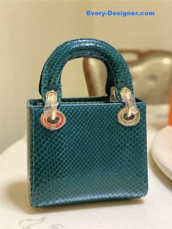 dior limited edition mini python leather lady bag - Image 2