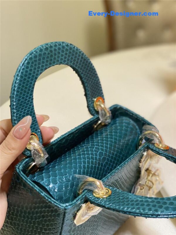dior limited edition mini python leather lady bag - Image 4