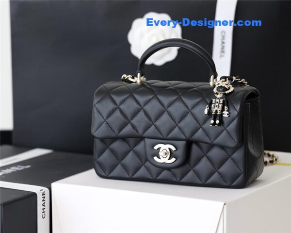 Chanel cf mini handle flap bag - Image 6