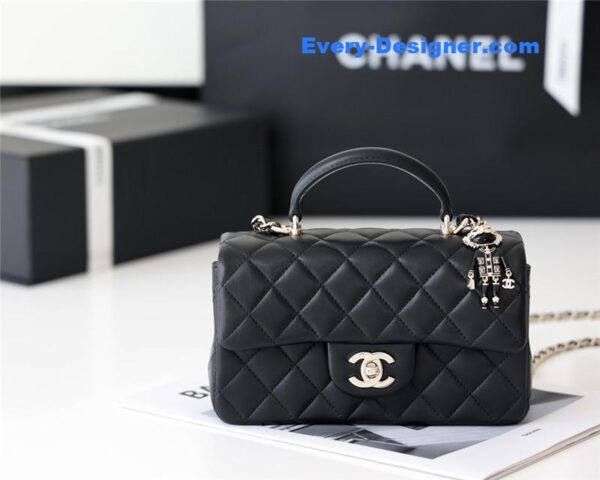 Chanel cf mini handle flap bag - Image 8