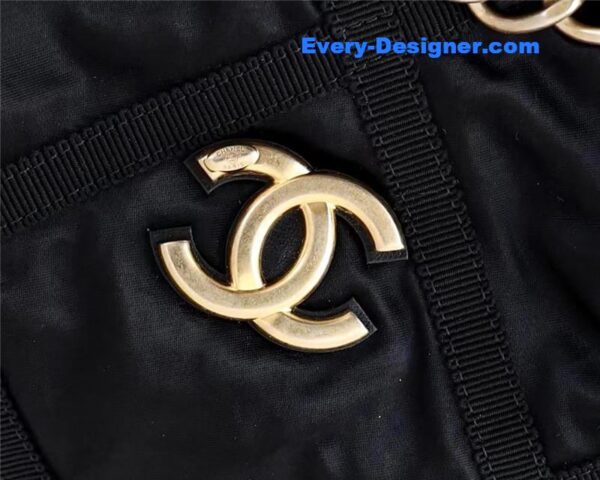 Chanel black nylon shopping bag - Image 2