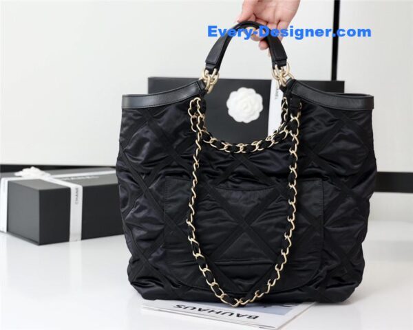 Chanel black nylon shopping bag - Image 3