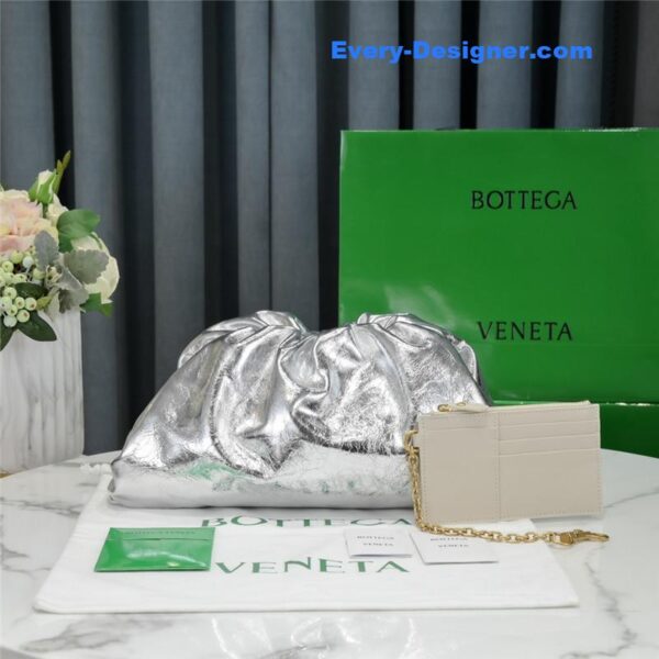 bottega veneta the pouch bag silver - Image 3