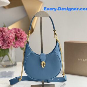 bvlgari mini serpenti leather hobo bag