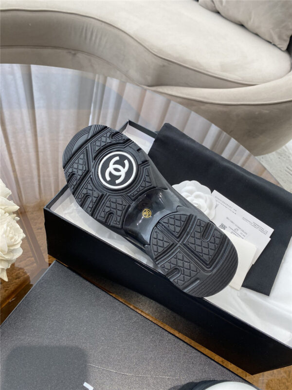 Chanel CC Runners Black Cyber Leather - Image 4