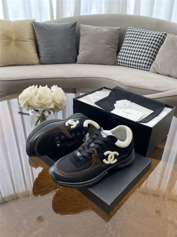 Chanel CC Runners Black Cyber Leather - Image 6