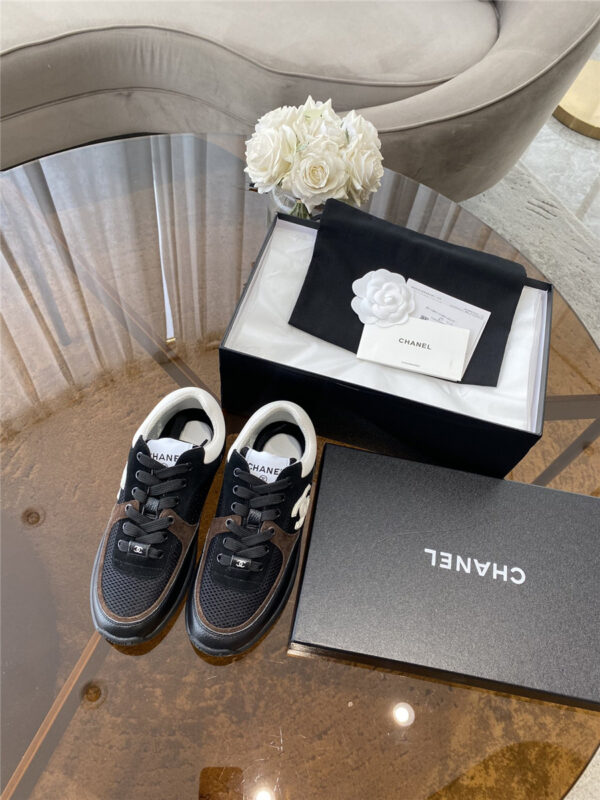 Chanel CC Runners Black Cyber Leather - Image 3