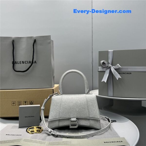 balenciaga hourglass bag silver - Image 2