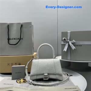 balenciaga hourglass bag silver