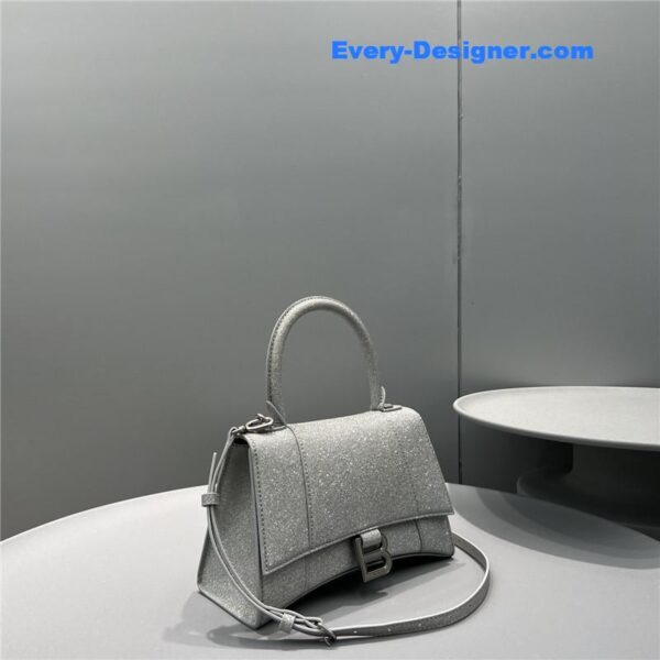 balenciaga hourglass bag silver - Image 3