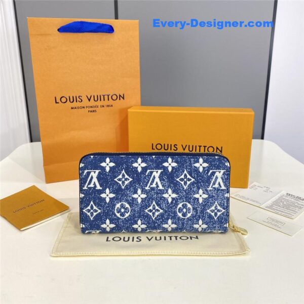 louis vuitton lv denim chain wallet - Image 4