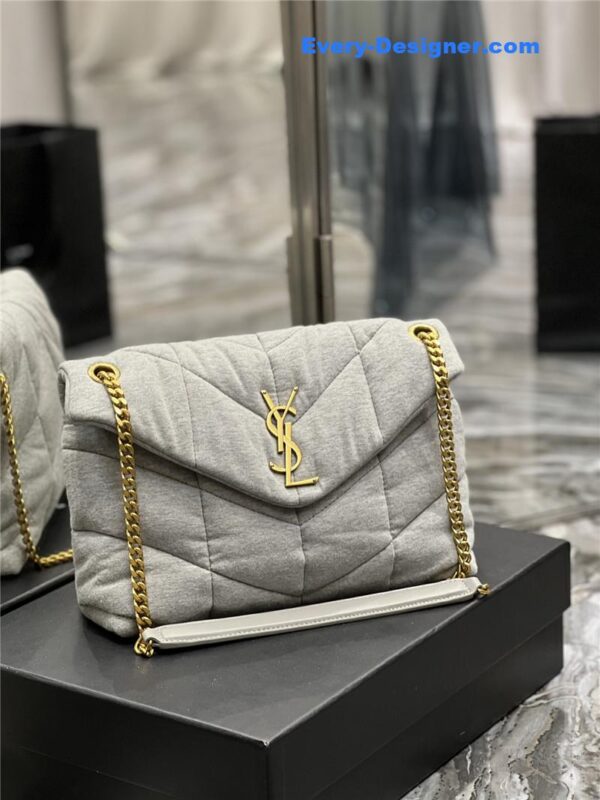 ysl loulou puffer bag denim - Image 3