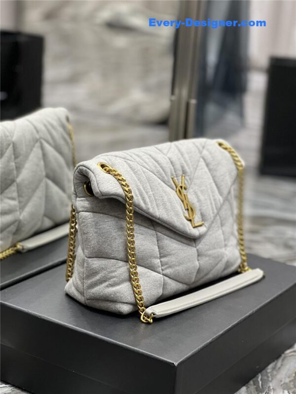 ysl loulou puffer bag denim - Image 9