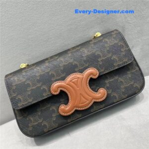 celine triomphe chain shoulder bag