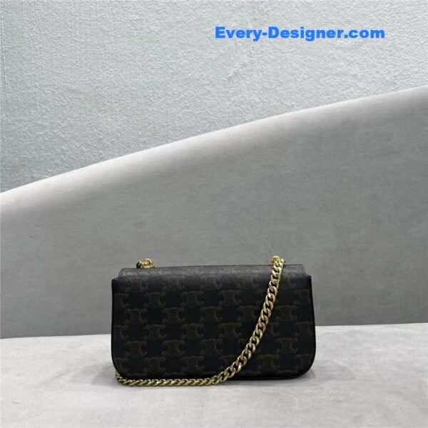 celine triomphe chain shoulder bag - Image 4