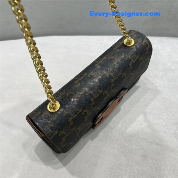 celine triomphe chain shoulder bag - Image 7